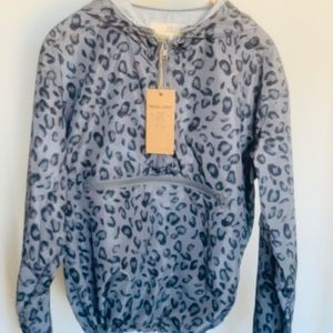 New Thread & Supply Animal Print Windbreaker